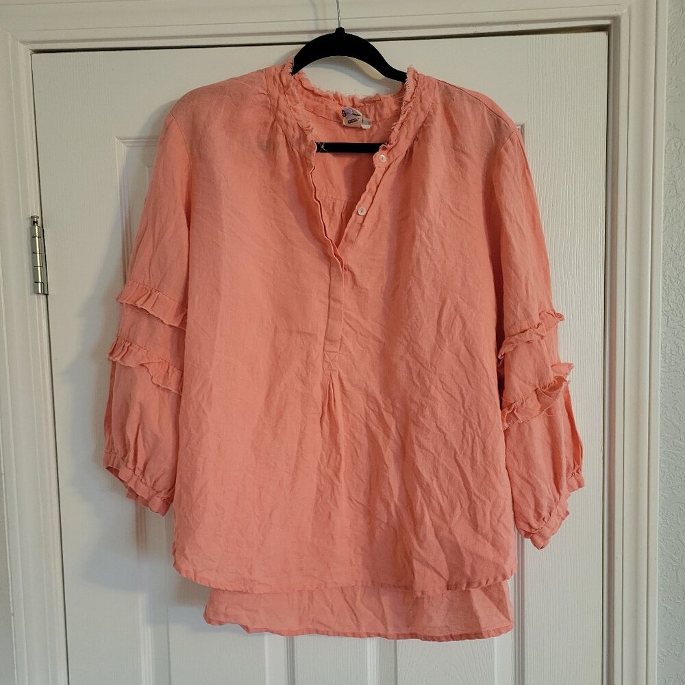 Ivy Jane linen poet top